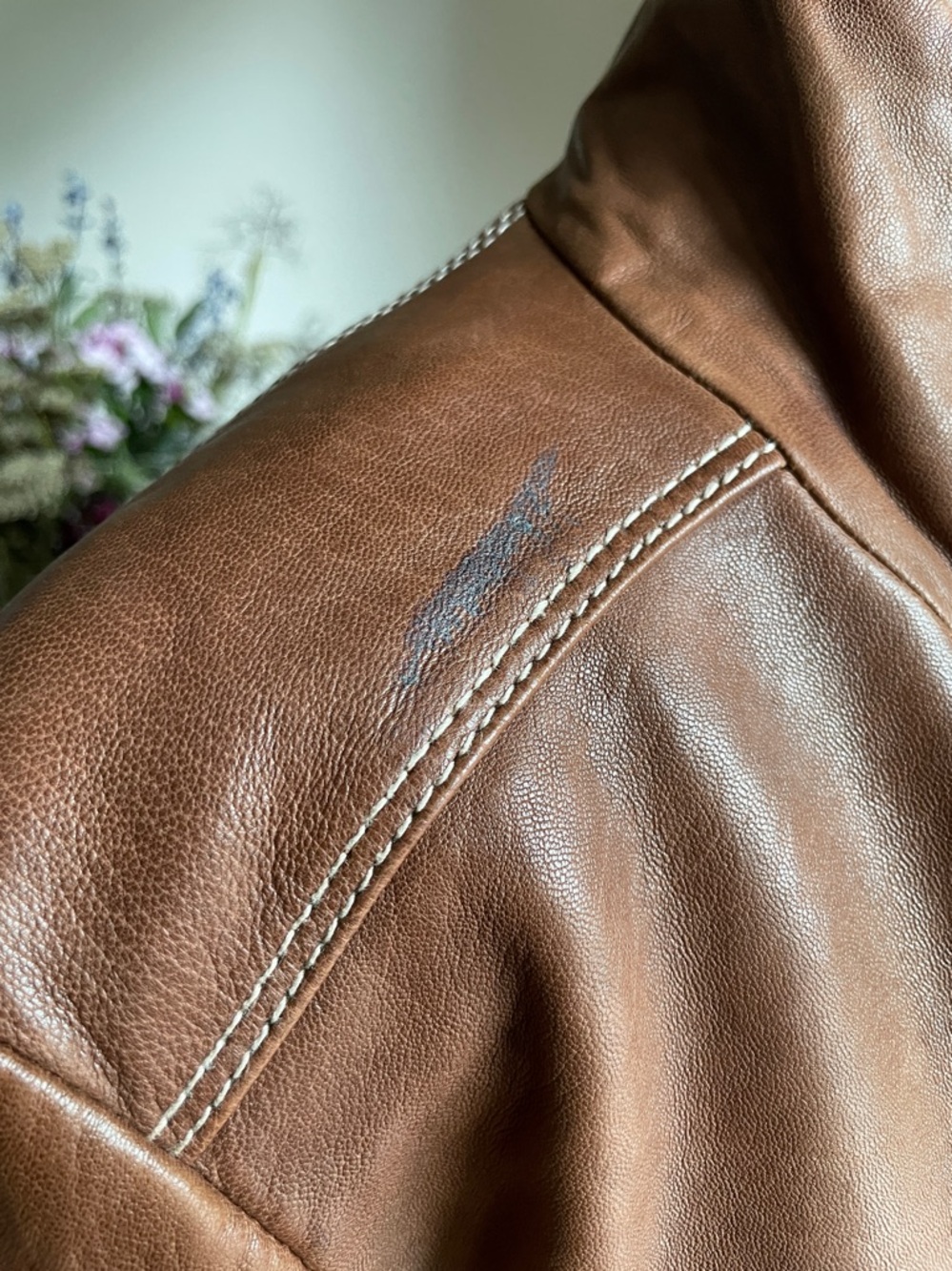 Marc New York Chestnut Brown soft Leather Zip Jacket - Picture 13 of 13